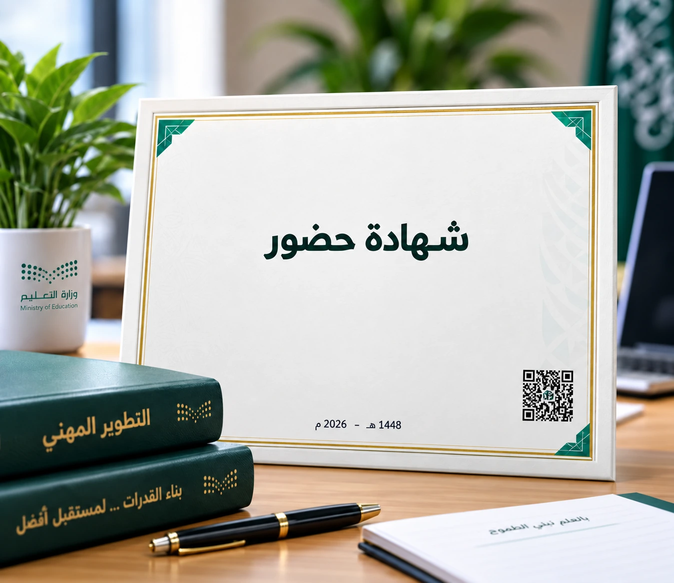 شهادة حضور ضمن نظام التطوير المهني